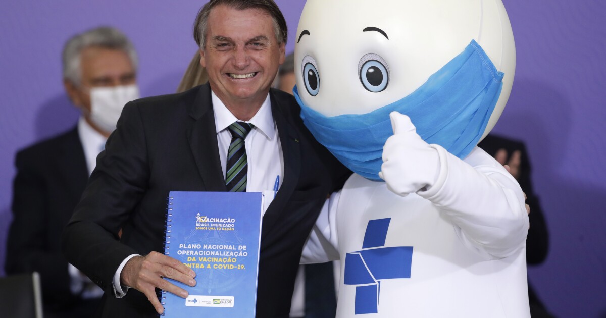 Brazil wonders where the vaccine mascot is