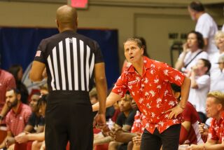 LAHAINA, HI - NOVEMBER 23: Head coach Eric Musselman of the Arkansas Razorbacks questions an official after a call in the first half of the game against the San Diego State Aztecs during the Maui Invitational at Lahaina Civic Center on November 23, 2022 in Lahaina, Hawaii. (Photo by Darryl Oumi/Getty Images)