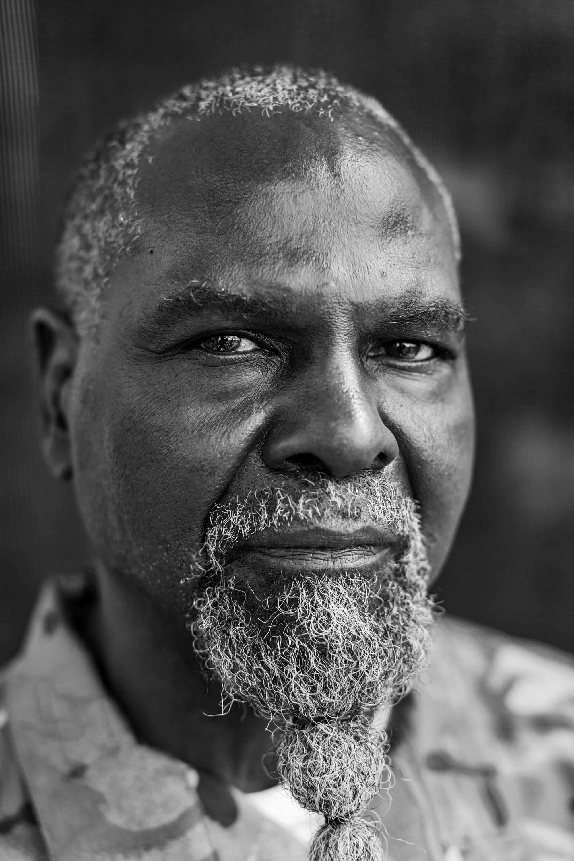 Artist, Fulton Leroy Washington also known as "Mr. Wash" photographed in his home in Compton, CA.