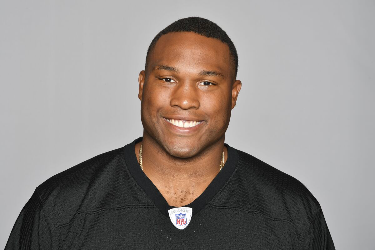 FILE - This is a 2019 photo showing Stephon Tuitt of the Pittsburgh Steelers NFL football team. Pittsburgh Steelers lineman Stephon Tuitt announced his retirement Wednesday, June 1, 2022. (AP Photo/File)