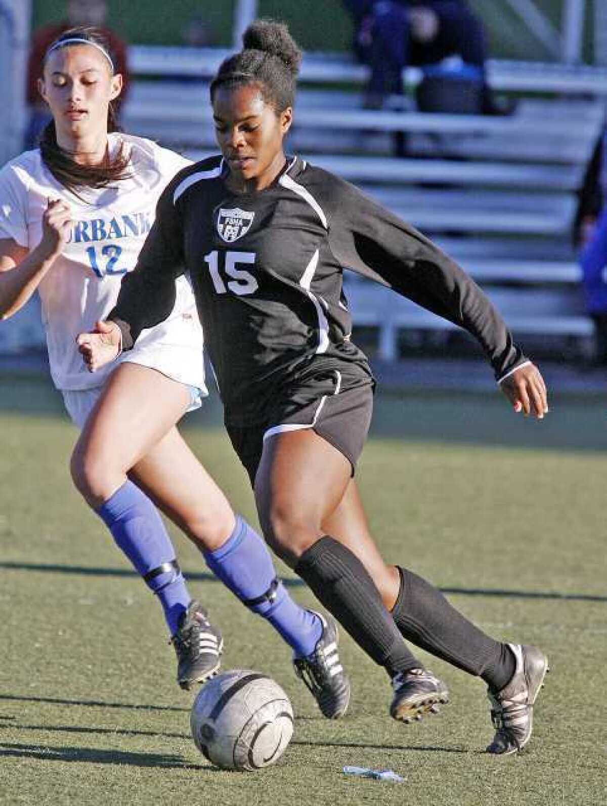 ARCHIVE PHOTO: Flintridge Sacred Heart Academy defender Kayla Mills is an All-Area Girls' Soccer first-team player.