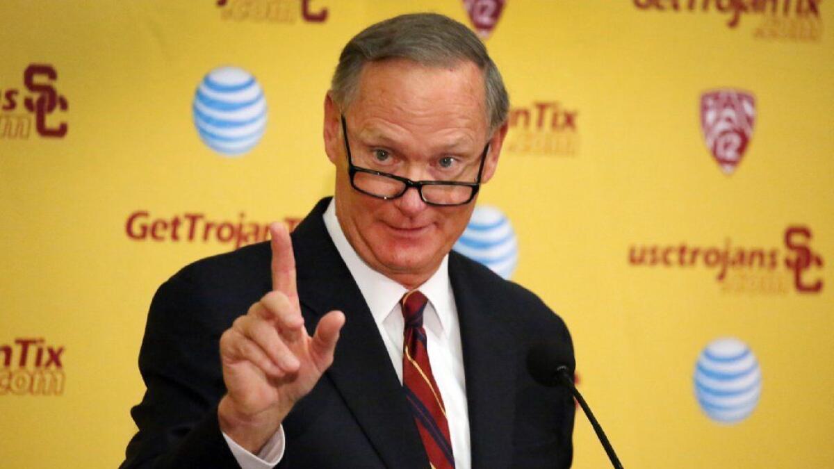 Former USC athletic director Pat Haden is under scrutiny in an investigation into admissions fraud that has ensnared several former USC employees.