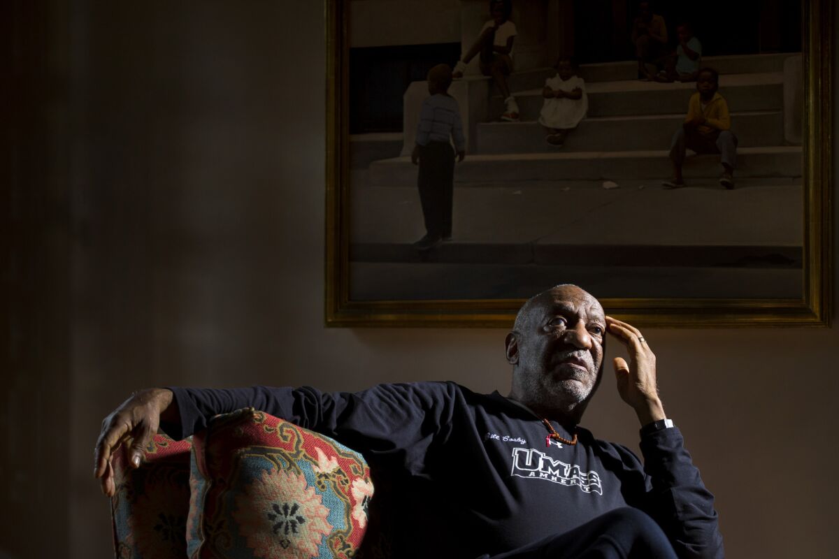 Comedian Bill Cosby is photographed in his Los Angeles area home, Nov. 12, 2013, shortly before his TV special, "Far From Finished" was to air. It was his first comedy special in 30 years.