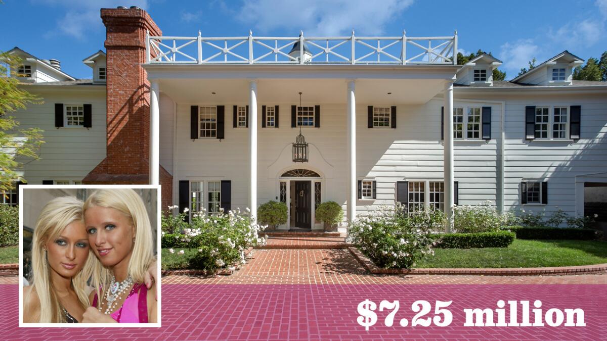 The early childhood home of socialites Paris and Nicky Hilton is for sale in Bel-Air for $7.25 million.