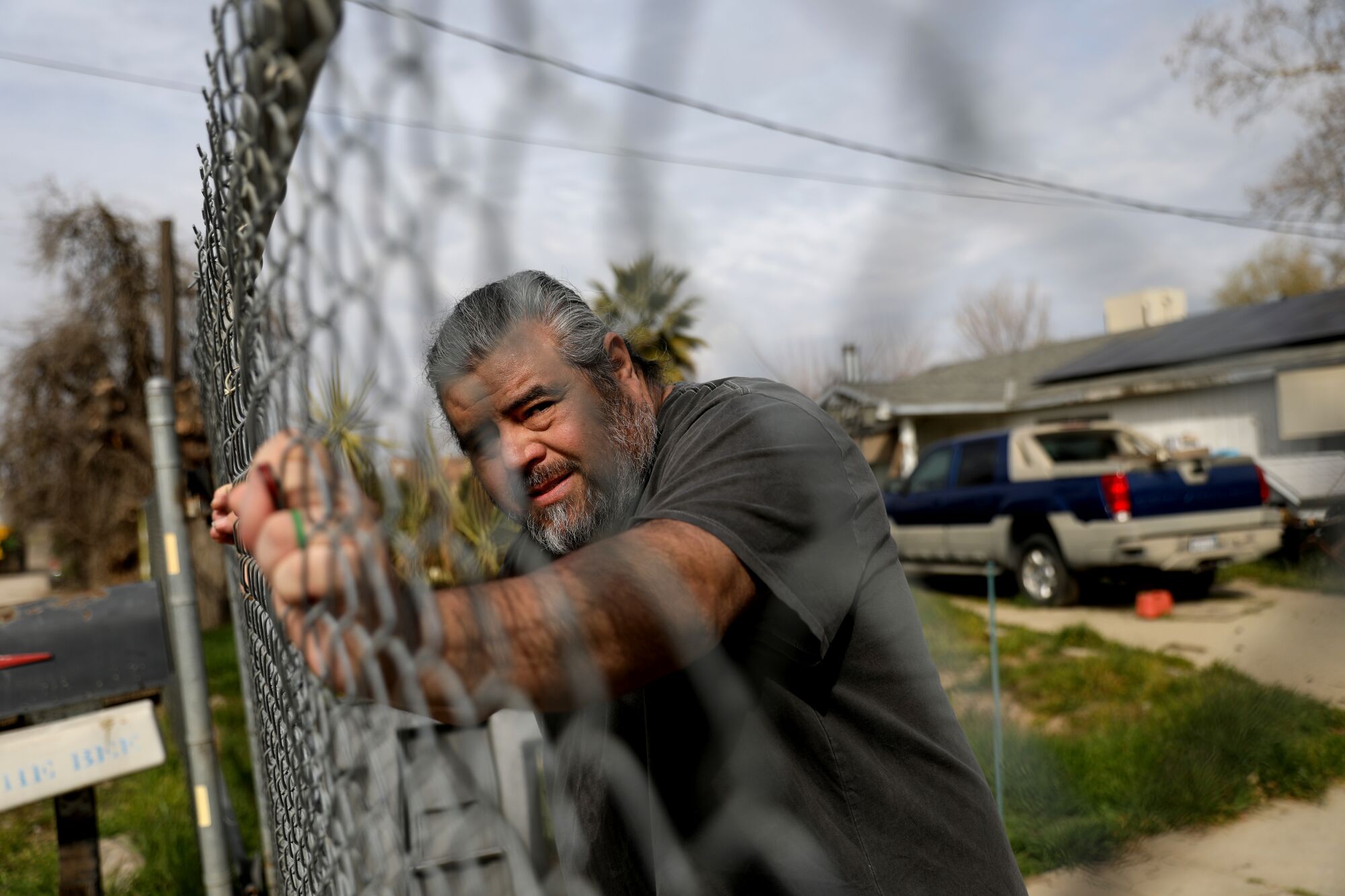 Ray Cano has running water from the well at his home in Fresno County, but the area’s water is contaminated with nitrate.