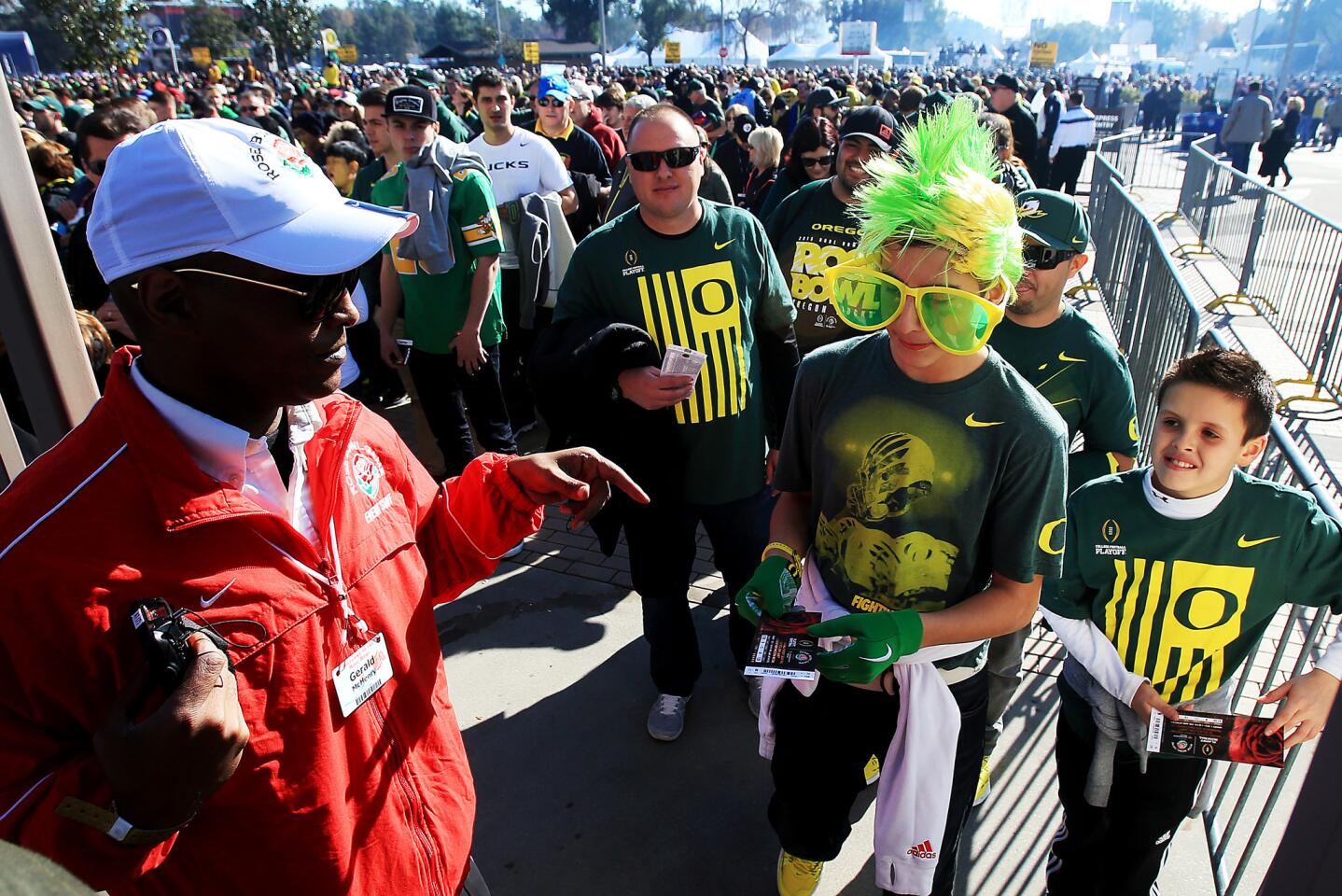 Entering the Rose Bowl