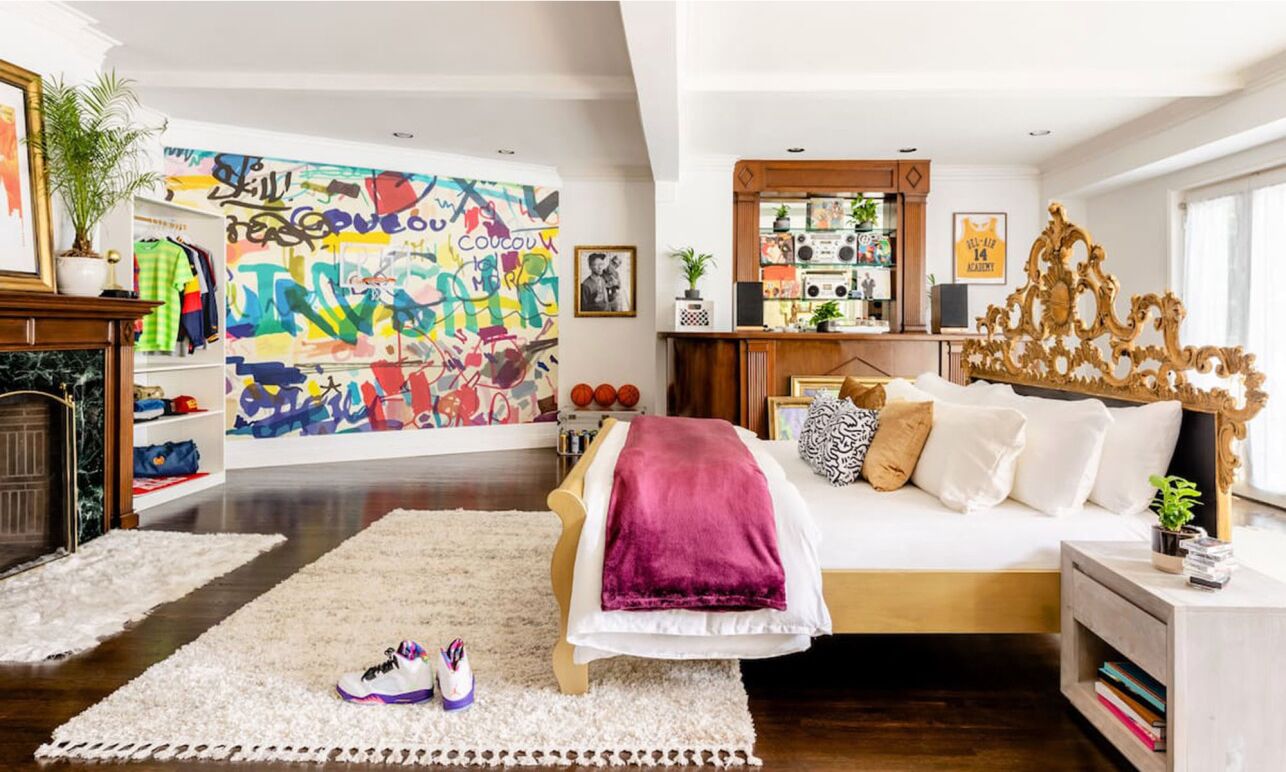 'Fresh Prince of Bel-Air' mansion: the bedroom