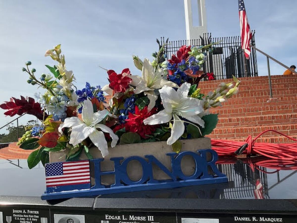 A fundraiser highlighted the Mount Soledad National Veterans Memorial in La Jolla.