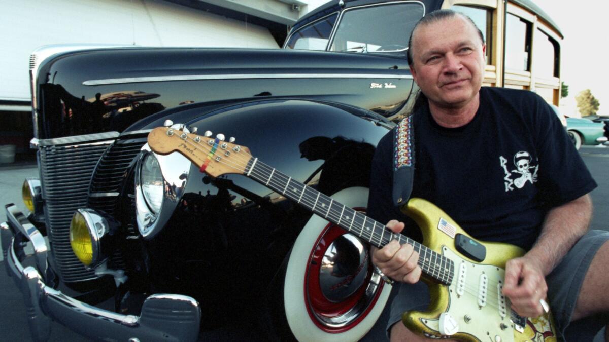 Surf guitar pioneer Dick Dale, who died over the weekend at 81, was a larger-than-life character in many aspects of his music and career. He was photographed here in 1996.