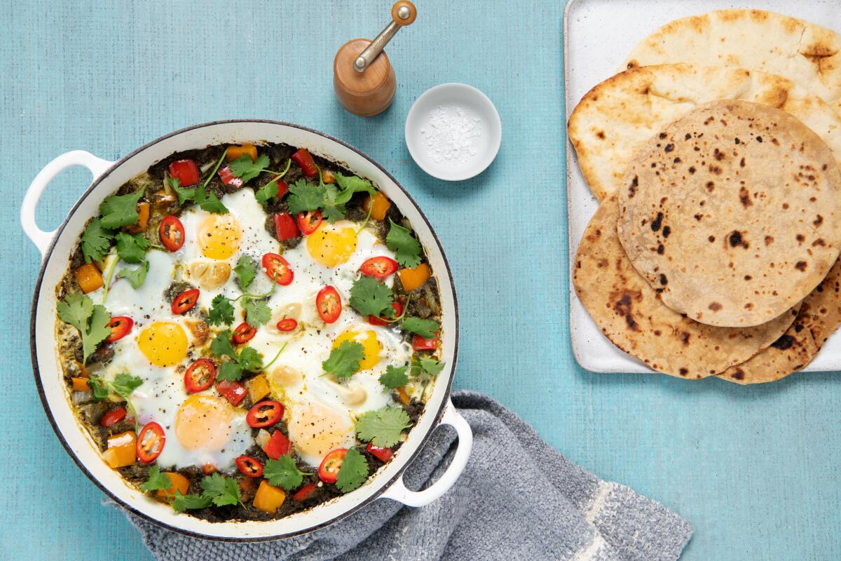 Indian Palak Paneer Shakshuka