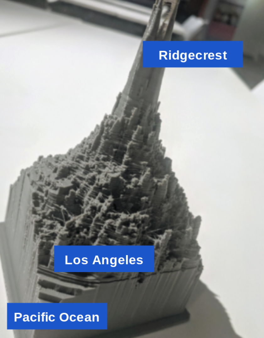 Ridgecrest earthquake 3-D map