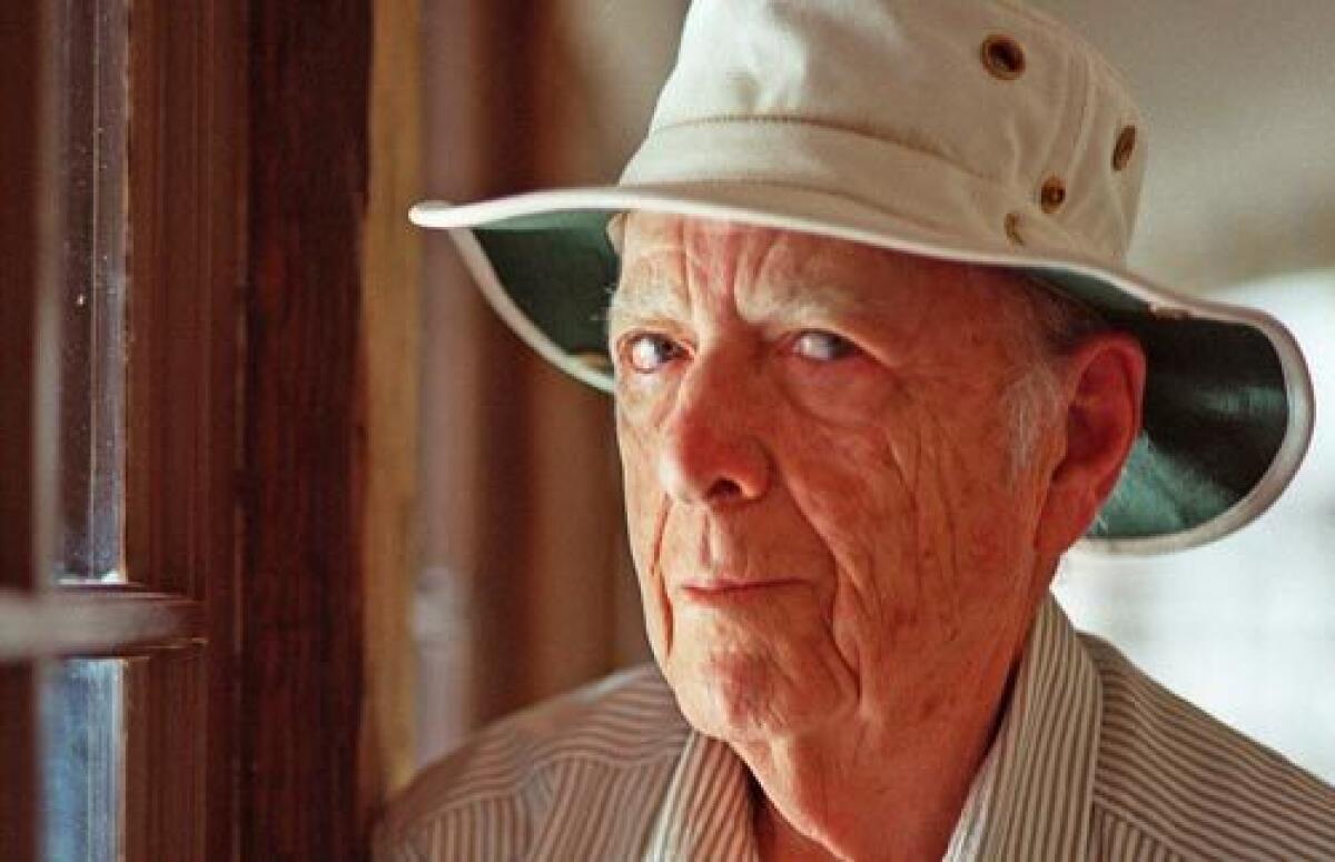 Author Herman Wouk will receive the Library of Congress Award for Lifetime Achievement in the Writing of Fiction. Wouk is shown here in his Palm Springs home in 2000.