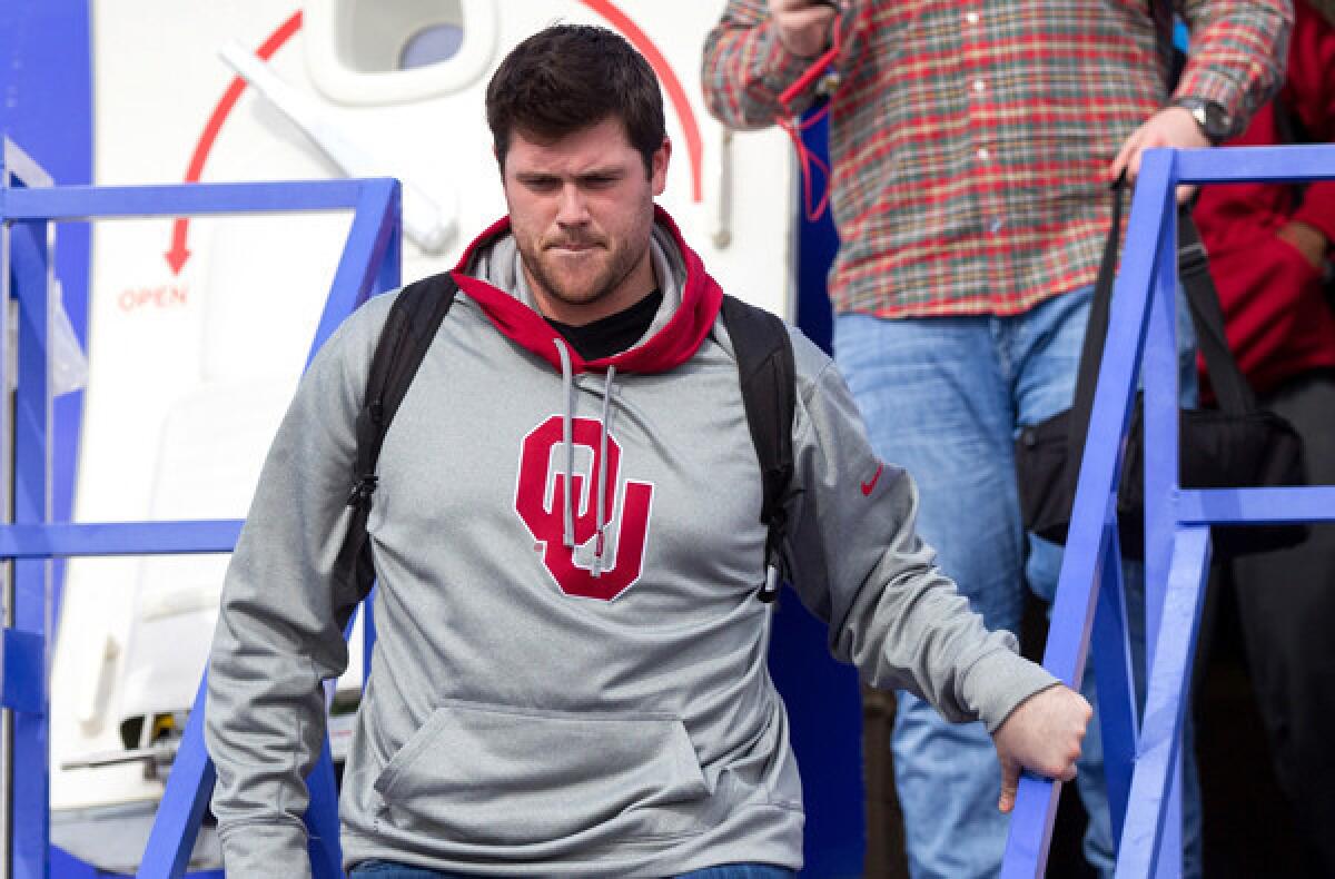Oklahoma offensive lineman Gabe Ikard owned up to being a pasta-eating rules violator.