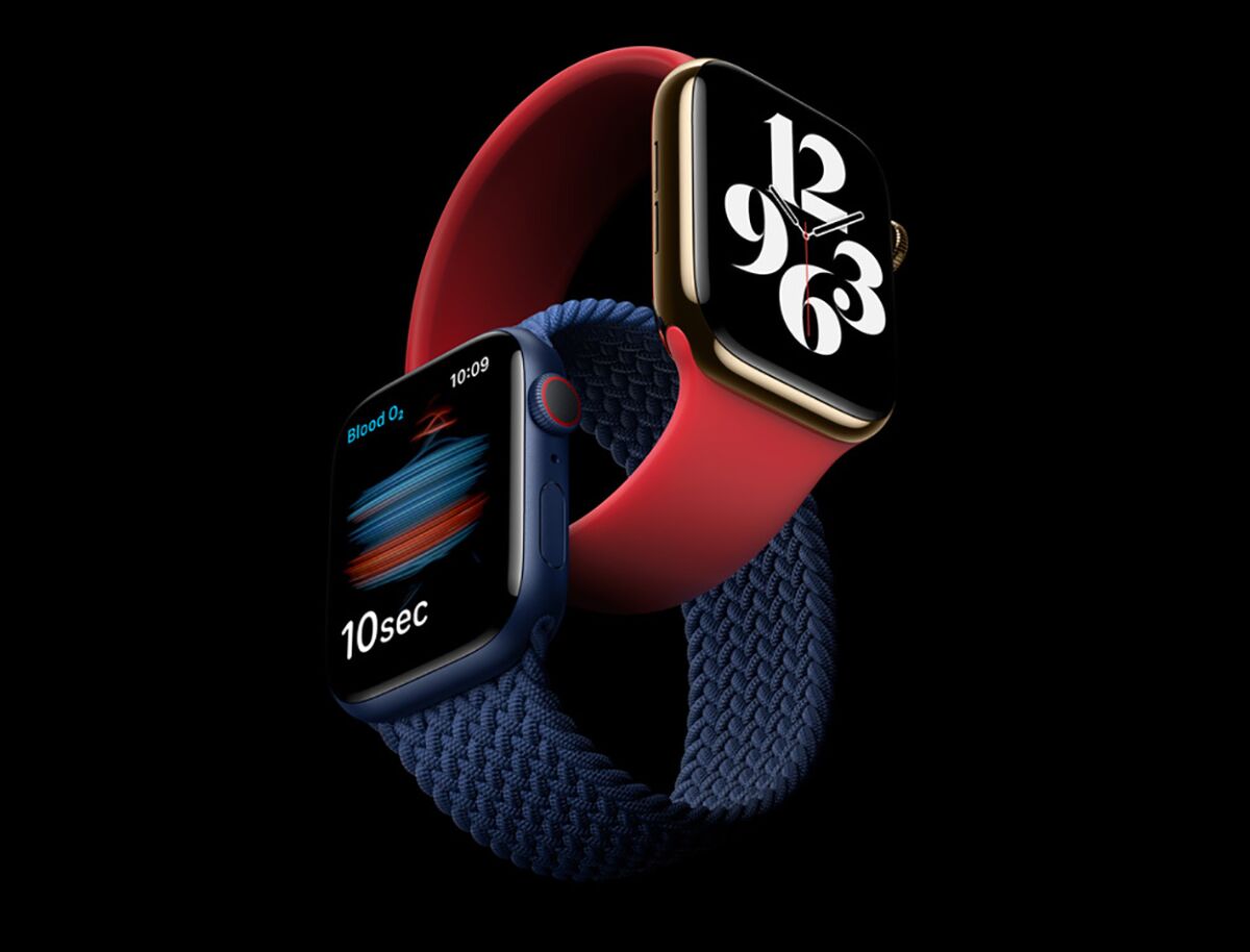 The Apple Watch Series 6, shown, is the one to beat, but don't overlook wearables from Samsung, Fossil and others.