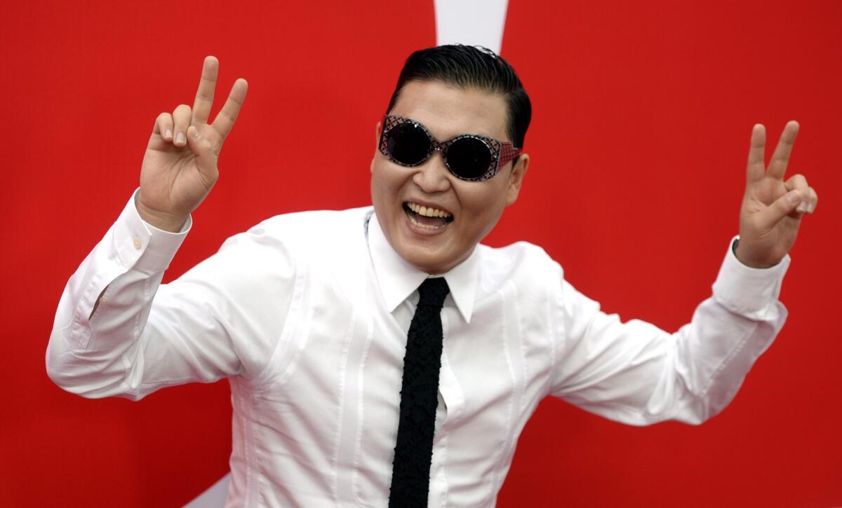 Korean pop star Psy.