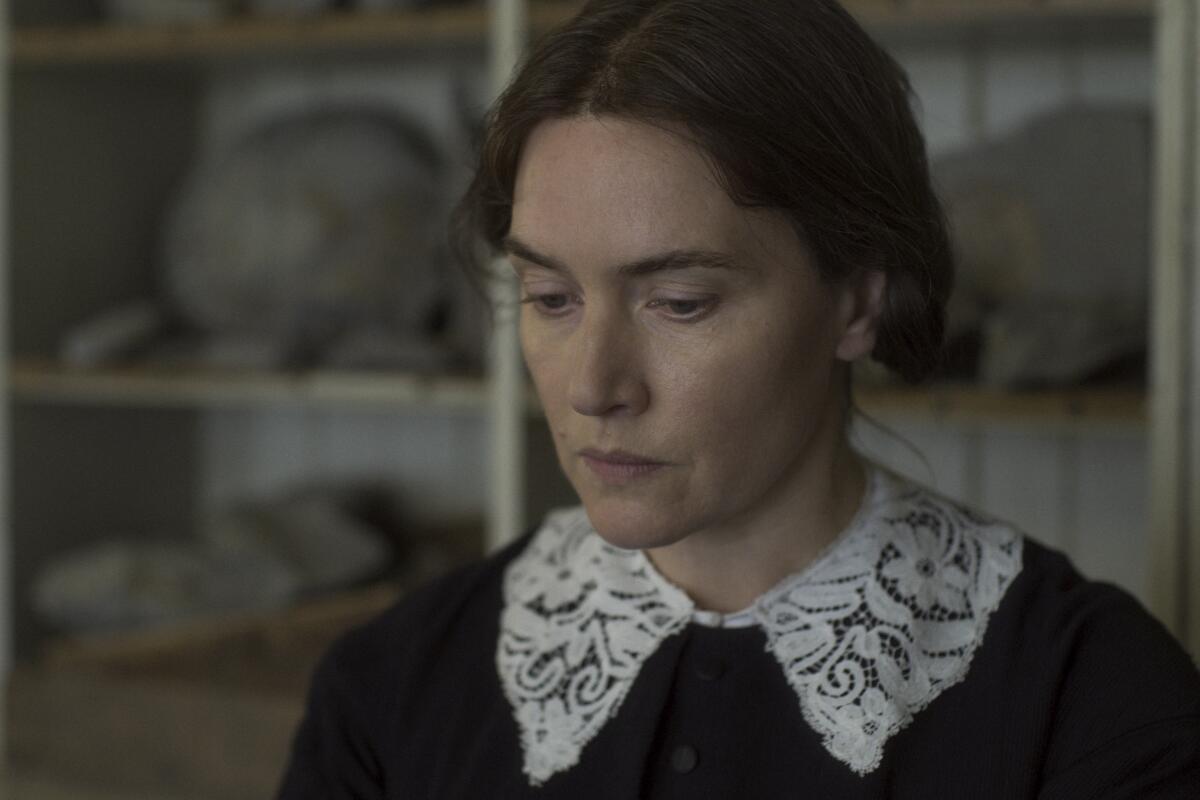 Kate Winslet as Mary Anning in 'Ammonite."