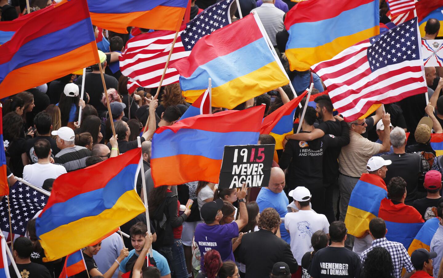 Armenian genocide anniversary march