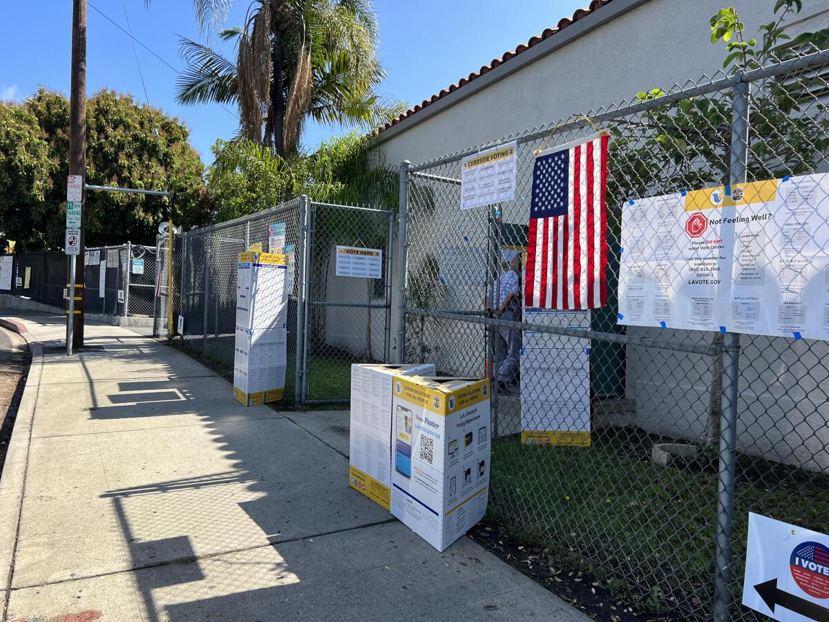 Polling location in Hollywood