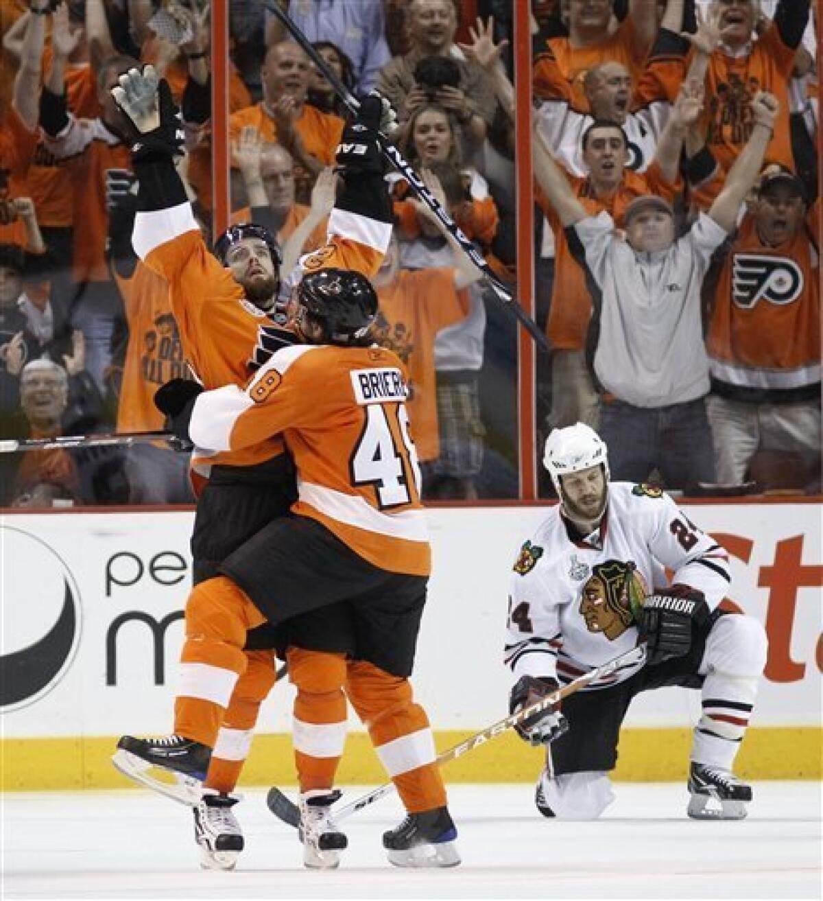 Danny Briere Overtime Game Winning Goal: Philadelphia Flyers vs NJ