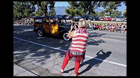 Photo Gallery: The Crescenta Valley Chamber of Commerce Remembrance Motorcade passed by local schools and fire stations