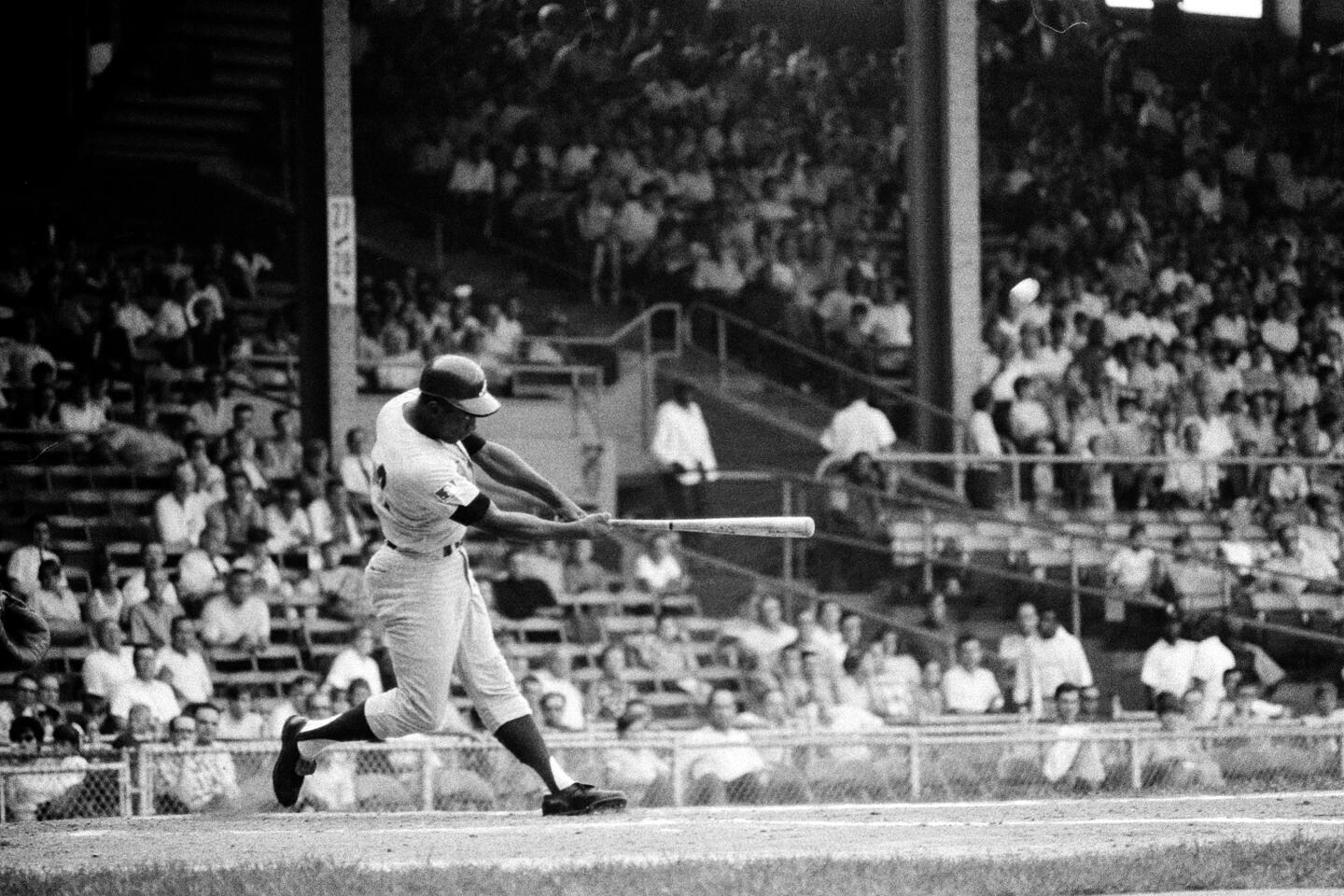 Hank Aaron hits his first career home run at Fenway Park in 1975