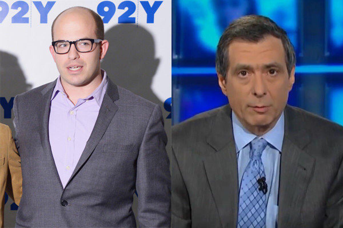 Reporter Brian Stelter, left, CNN's newest replacement for Howard Kurtz, the former host of "Reliable Sources."