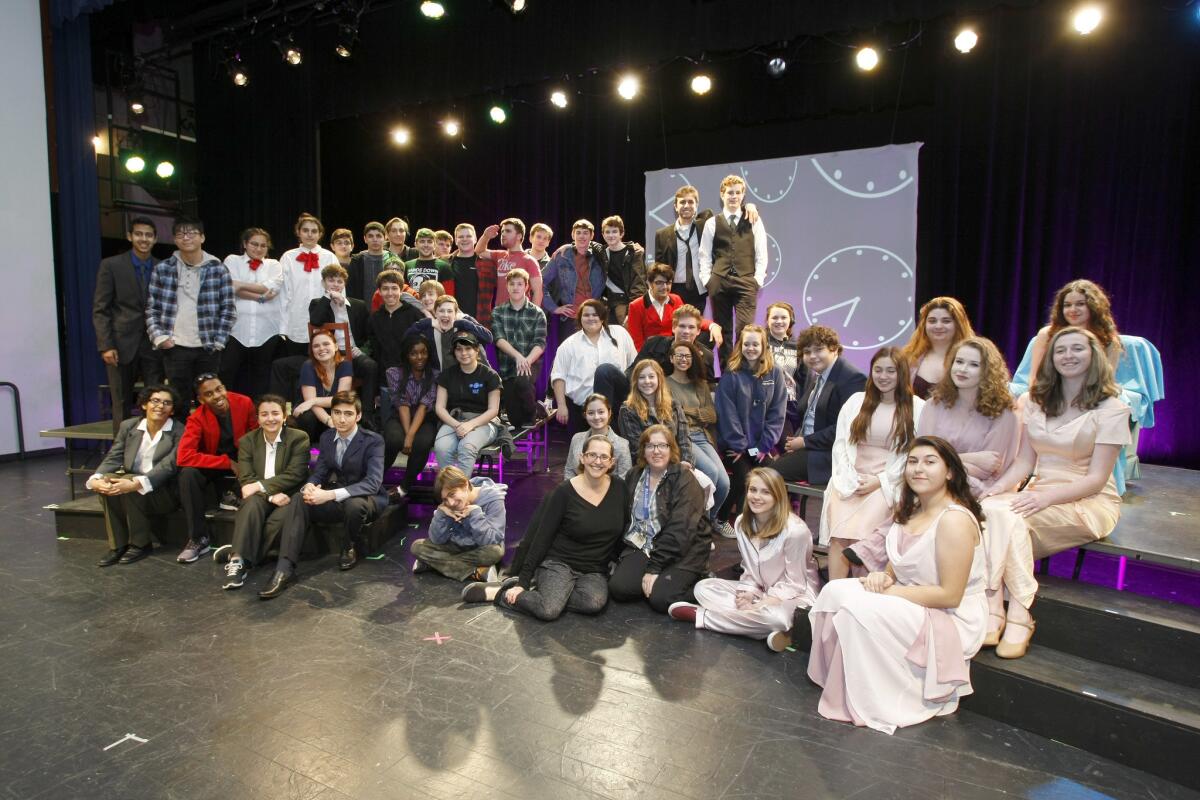 Burbank High School drama students are working on a play called "The Time Zone," which will be presented 7 p.m. on Friday and Saturday at the Wolfson Auditorium at Burbank High.