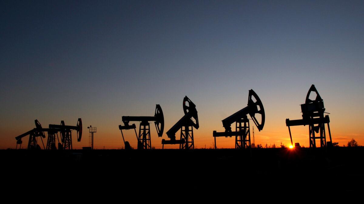 Oil wells in Siberia.