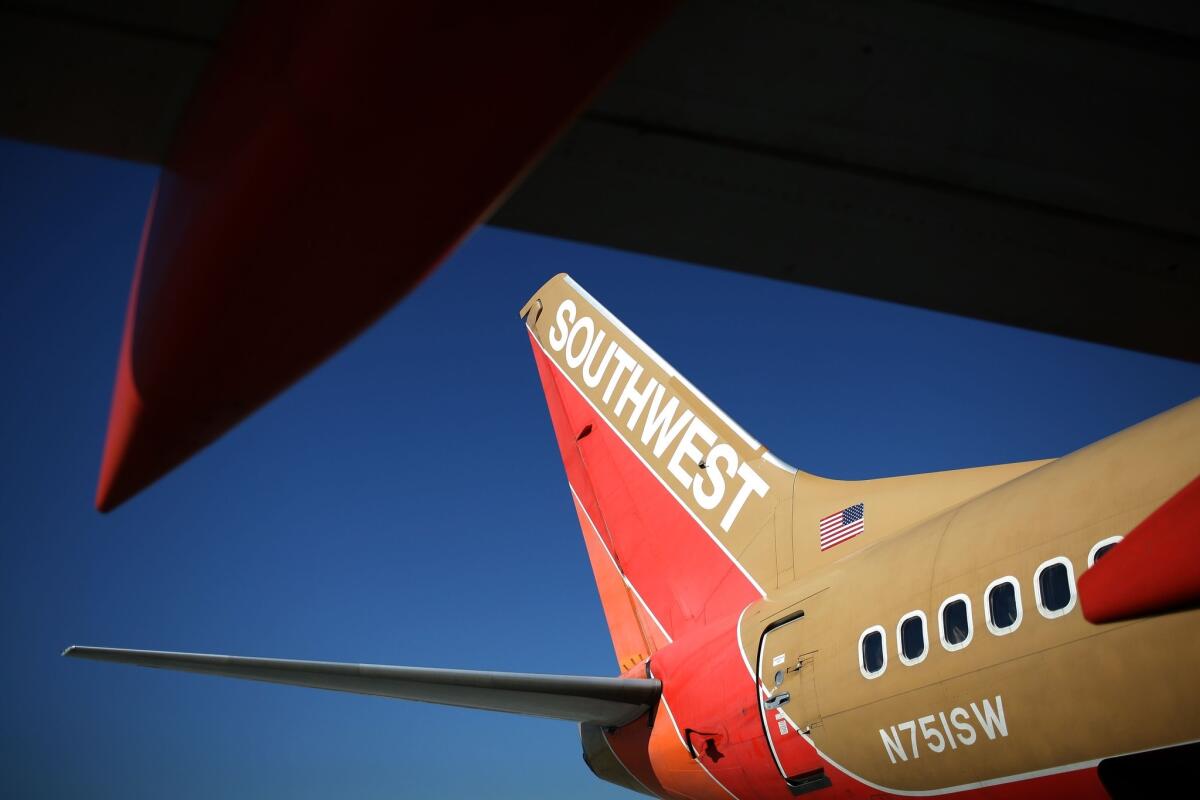 A Southwest Airlines flight en route to Phoenix was diverted to Oakland International Airport on Monday after a problem was found with the flight controls.