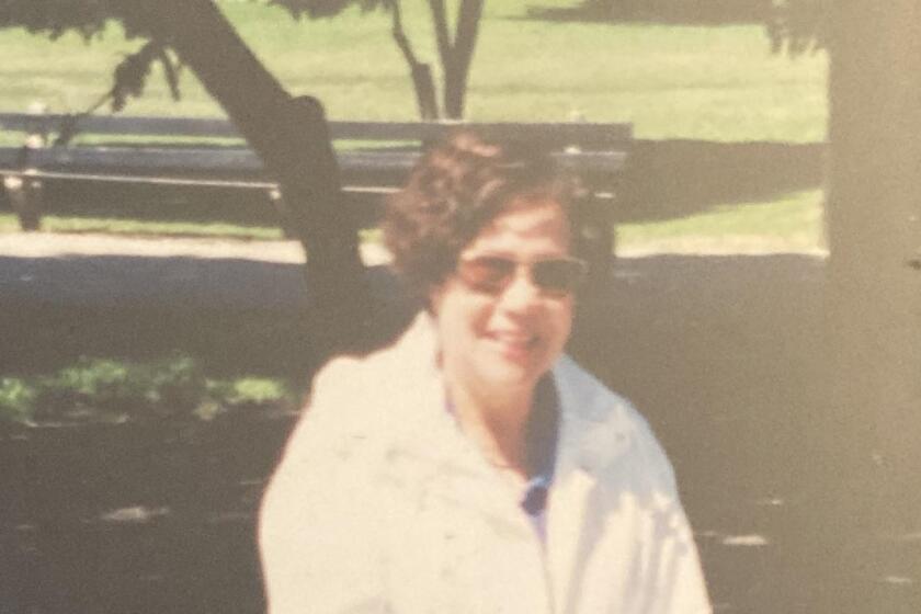 Betty Sue Harlan on a visit to see her son Byron in Chicago in the late 1990s