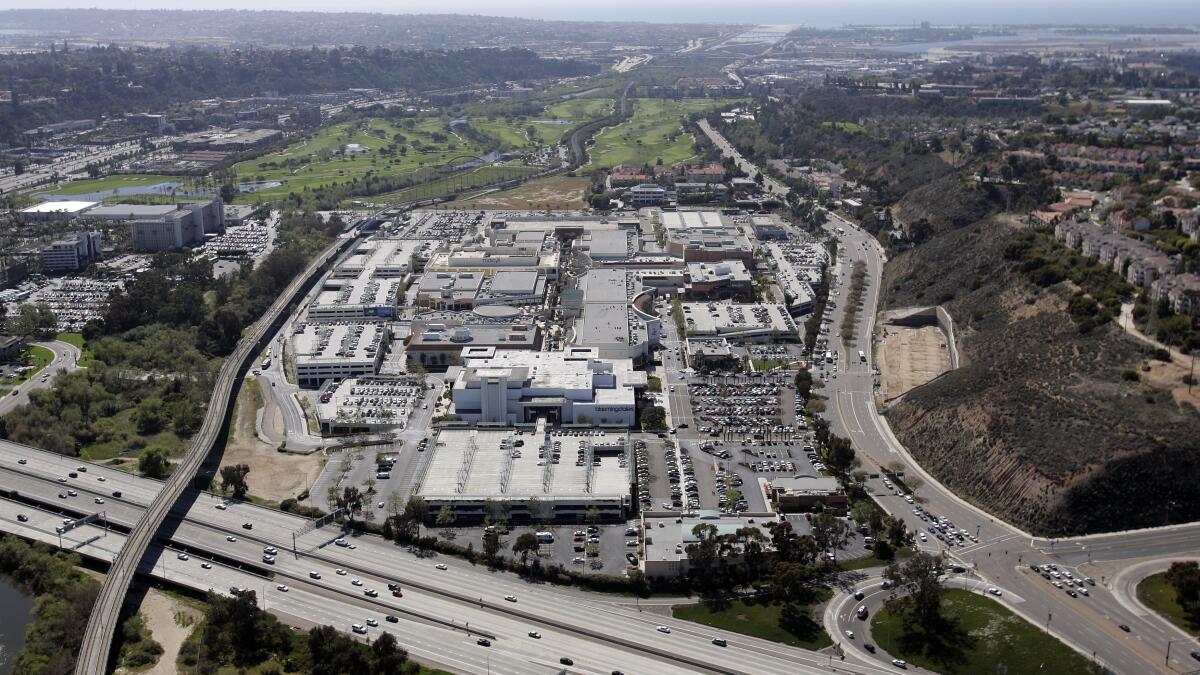 Aerial View of the San Jose, California Valley Fair Shopping Center