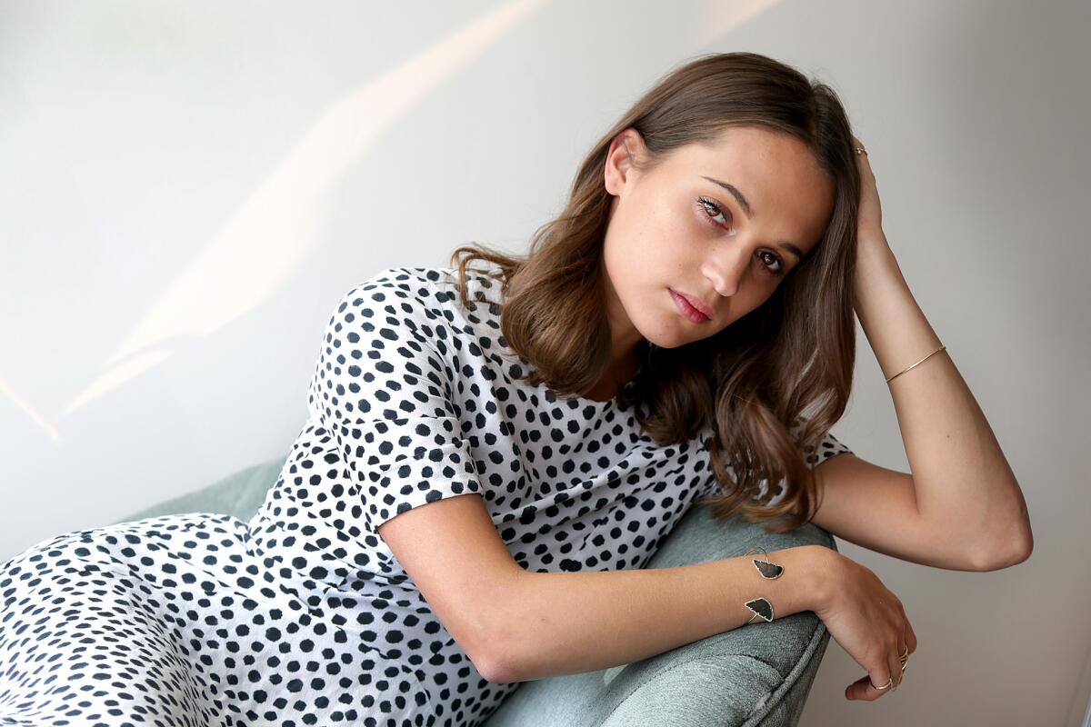 Alicia Vikander is nominated for best performance by an actress in a supporting role in any motion picture for "Ex Machina" and best performance by an actress in a motion picture - drama for "The Danish Girl."