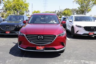 San Diego, CA - June 01: These are a few of the new cars for sale at Hello Mazda on Wednesday, June 1, 2022 in San Diego, CA. (Eduardo Contreras / The San Diego Union-Tribune)