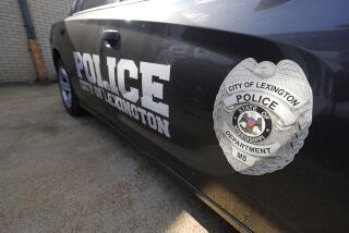 FILE - A Lexington, Miss., police cruiser is parked outside their facility near the town square, Aug. 15, 2022. (AP Photo/Rogelio V. Solis, File)