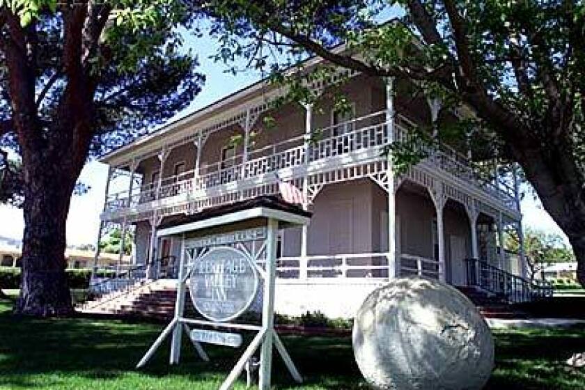 Shady verandas wrap around Pirus restored Heritage Valley Inn, which opened in 1890