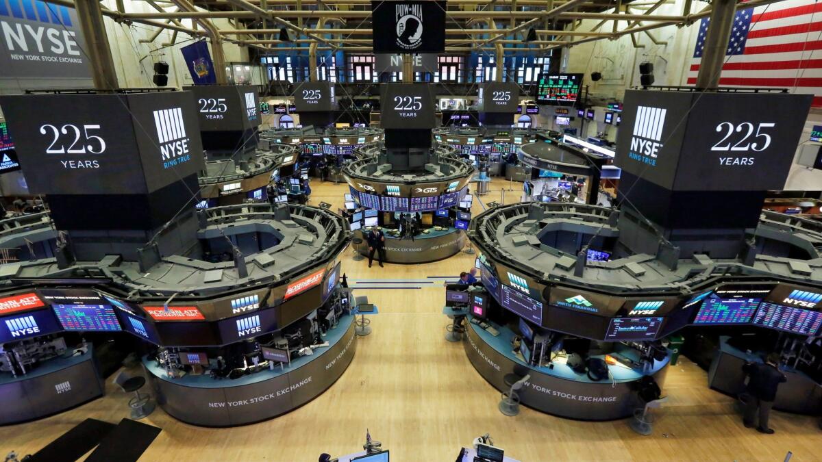 The floor of the New York Stock Exchange.