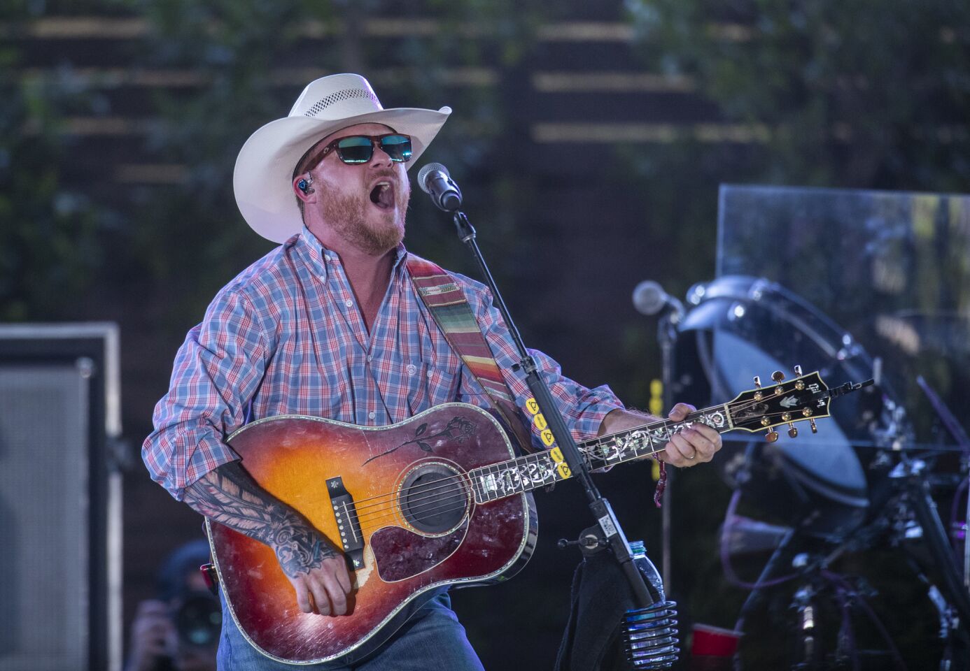 Cody Johnson performs on the first day of the three-day Stagecoach Country Music Festival in Indio.