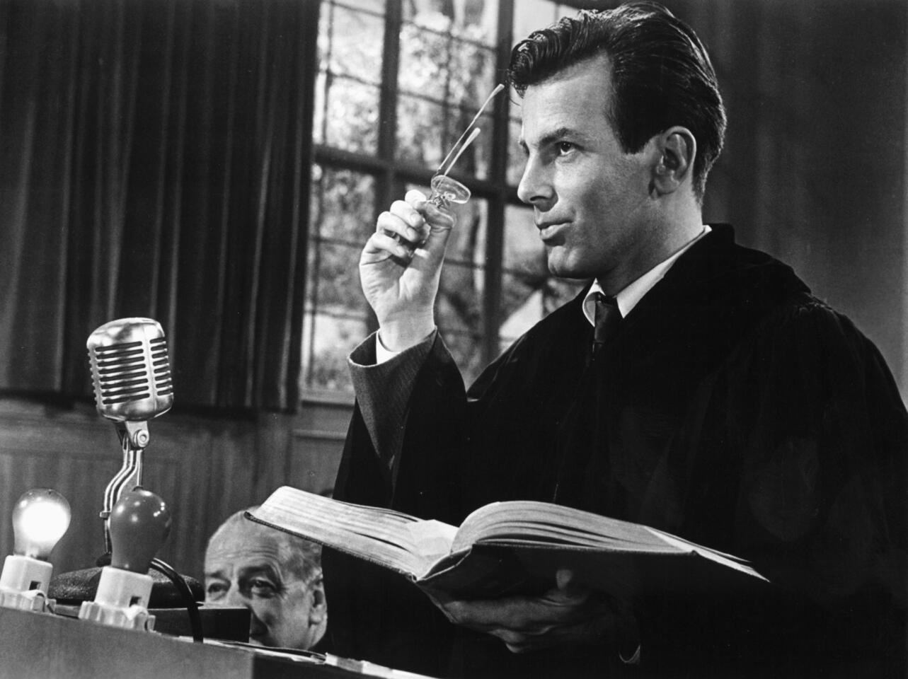 Maximilian Schell won the lead actor Oscar for his portrayal of a defense attorney in the 1961 drama "Judgment at Nuremberg."