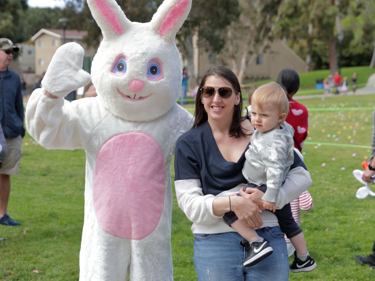 Danielle and Brody Hoban visit the Easter Bunny