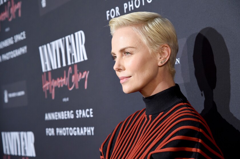 Oscar nominee Charlize Theron at the opening-night party for “Vanity Fair: Hollywood Calling.”