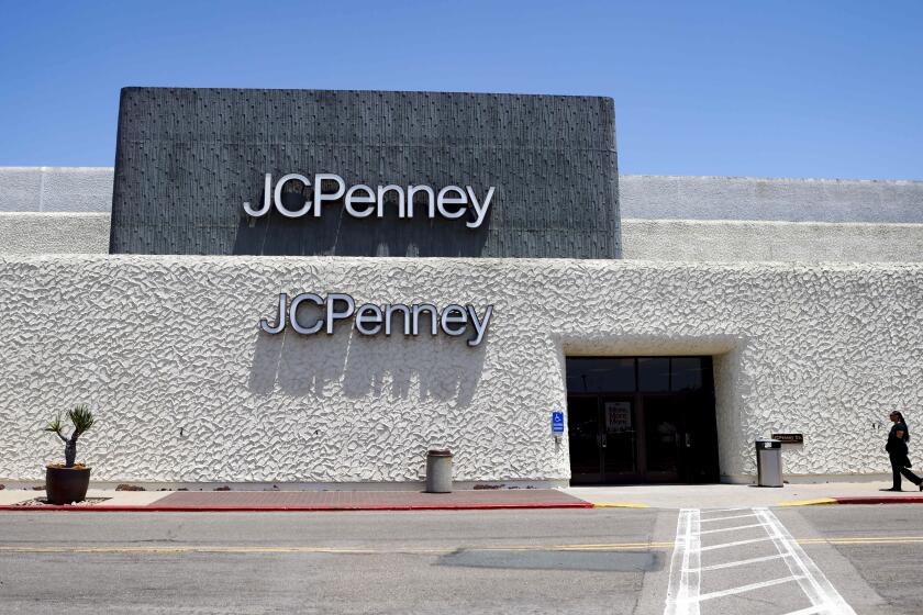 San Diego, CA - May 21: A person walks by JCPenney at Fashion Valley Mall on Tuesday, May 21, 2024 in San Diego, CA. (Meg McLaughlin / The San Diego Union-Tribune)