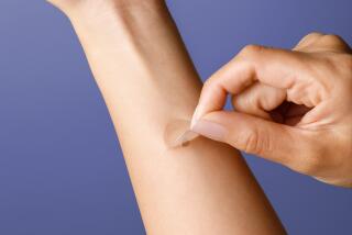 The DermTech Smart Sticker can detect melanoma in skin cells lifted via its adhesive.