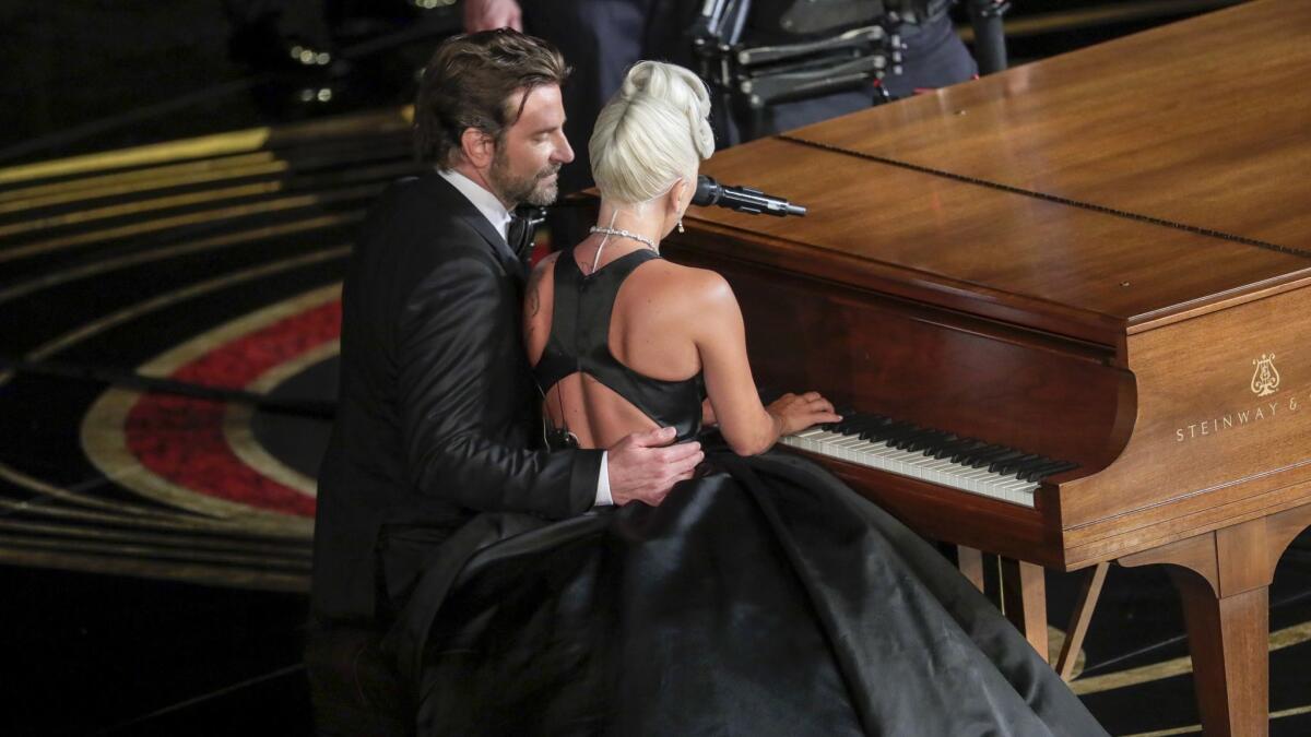 Bradley Cooper and Lady Gaga perform "Shallow" during 91st Academy Awards.