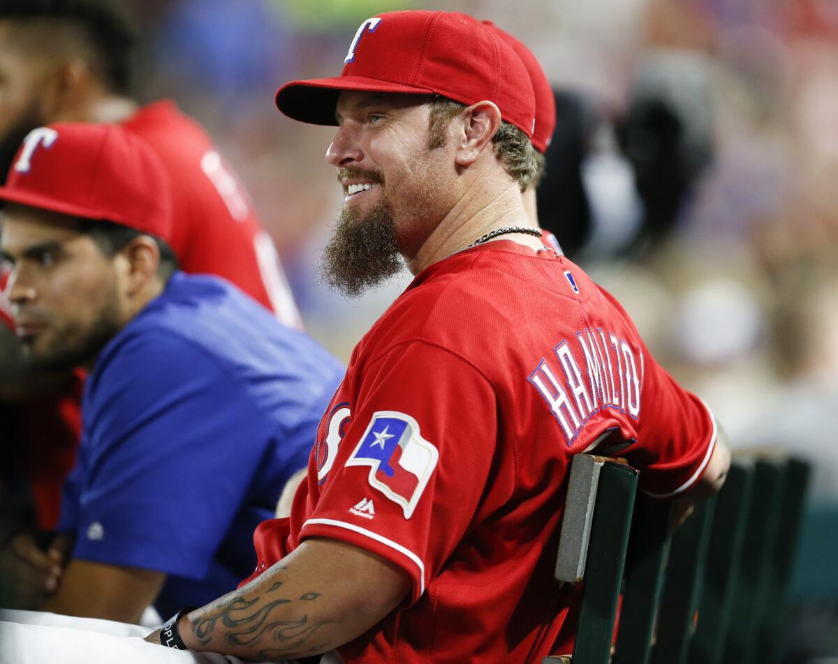 Rangers outfielder Josh Hamilton out for season after knee surgery