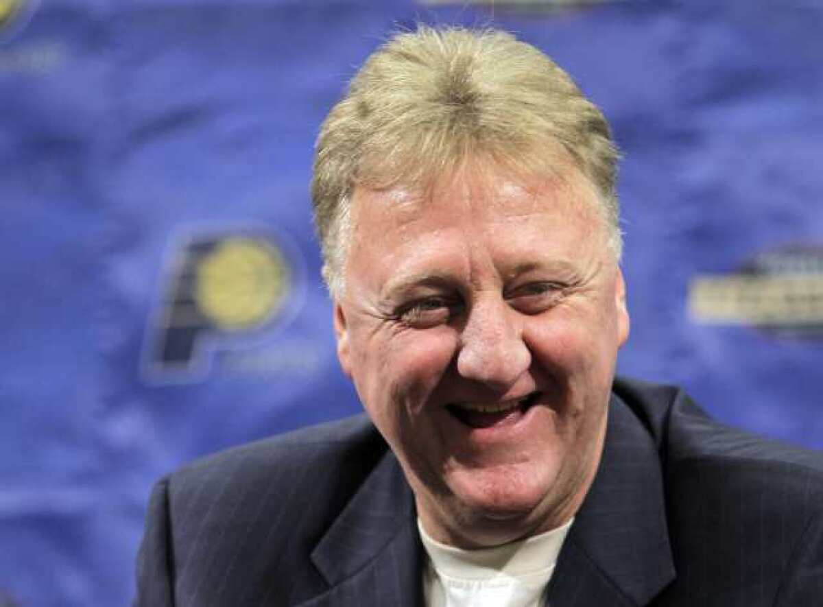 Larry Bird is the first person to be named NBA Executive of the Year, Coach of the Year and MVP.