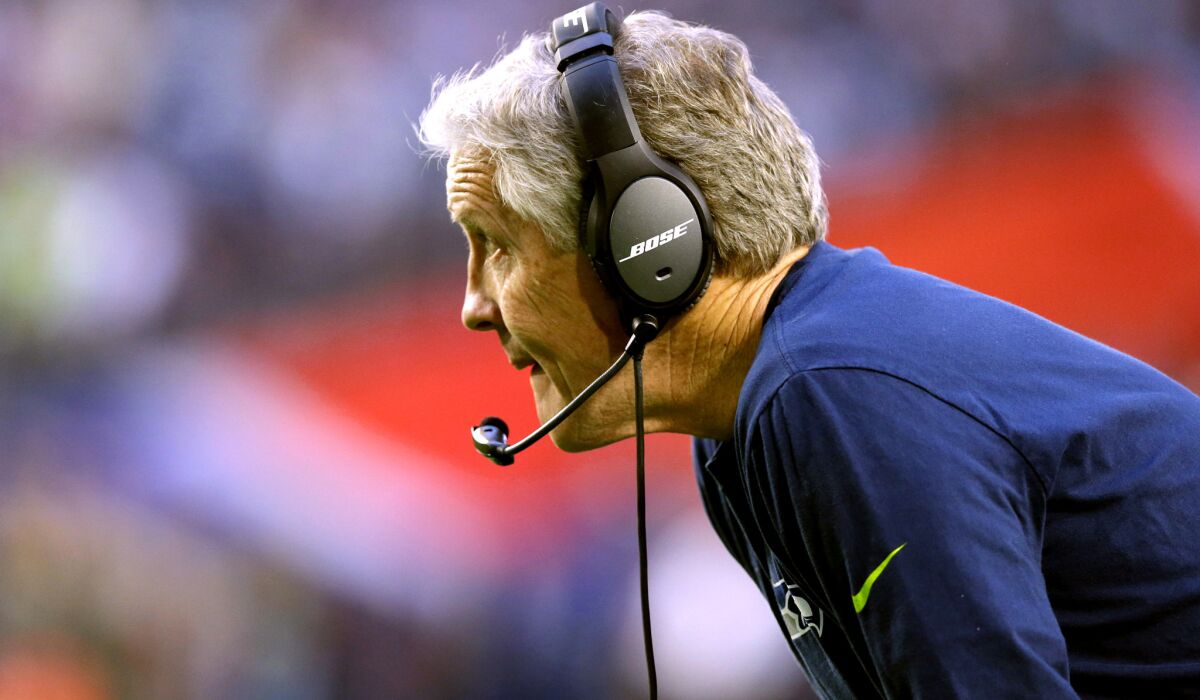 Seattle Seahawks Coach Pete Carroll has one Super Bowl win and a painful loss.
