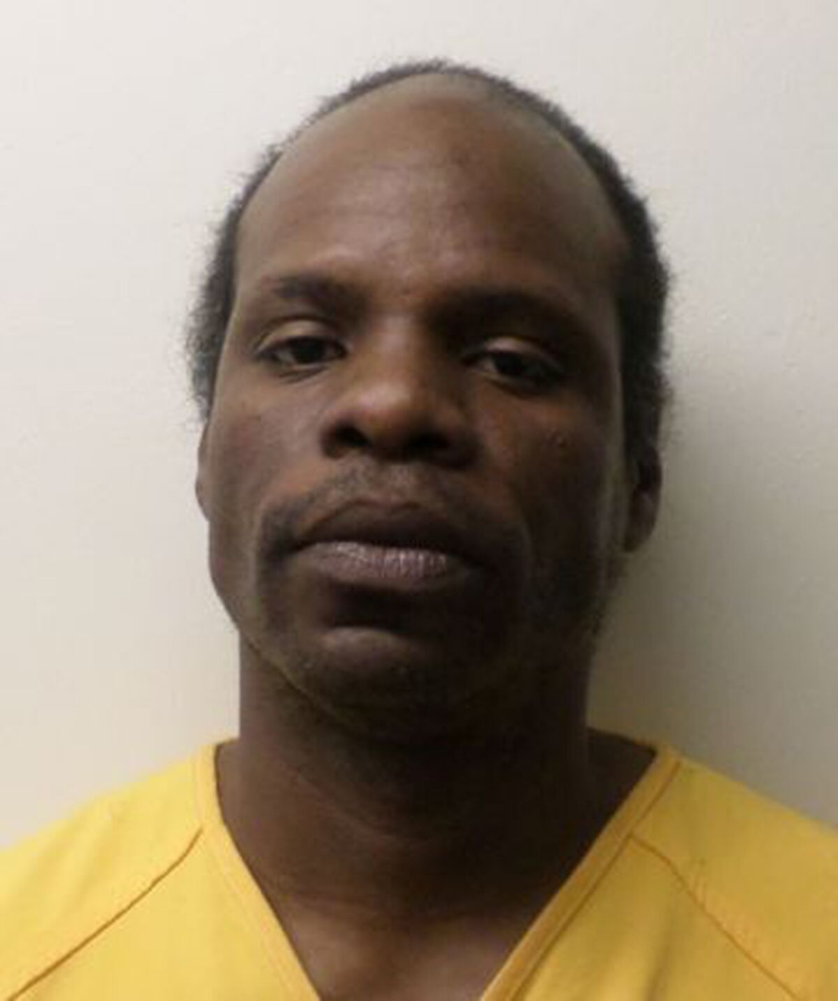 This Oct. 4, 2017, image provided by the Oklahoma Department of Corrections is of Gregory Thompson, 49, who is accused of killing a prison guard in Oklahoma. The attack happened Sunday, July 31, 2022, at the Davis Correctional Facility, which is a privately run prison in Holdenville about 70 miles (115 kilometers) southeast of Oklahoma City. (Oklahoma Department of Corrections via AP)