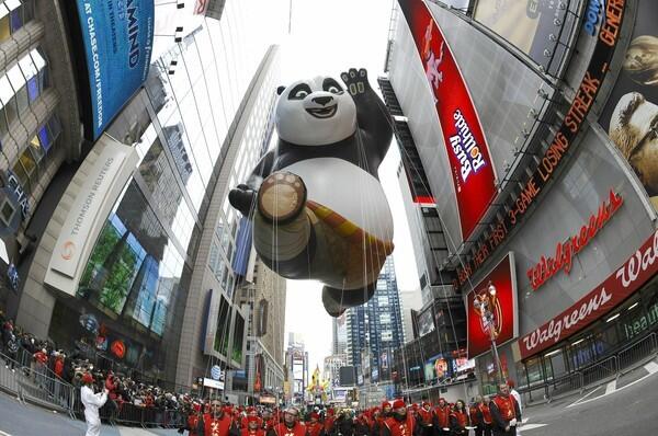 Kung Fu Panda floats
