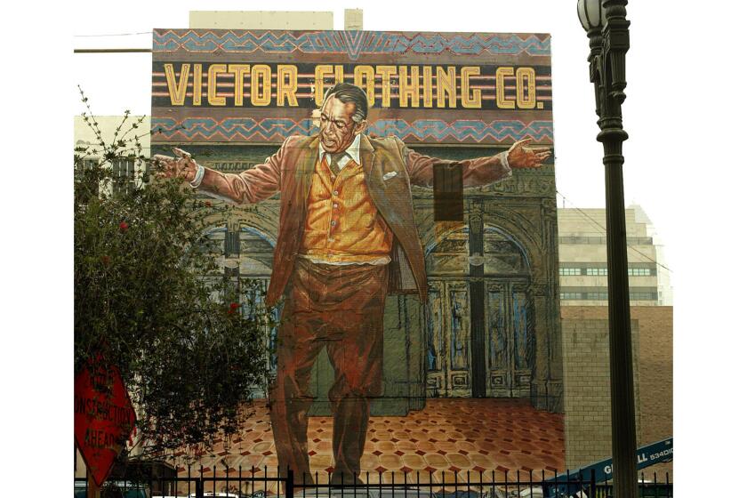 Eloy Torrez's "The Pope of Broadway," at 242 S. Broadway, will get a face-lift overseen by the Mural Conservancy of Los Angeles.