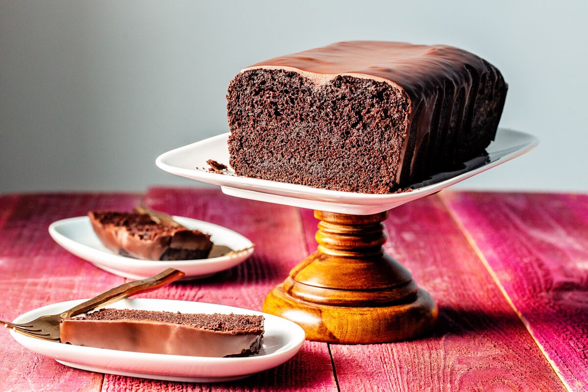 Dark Chocolate Loaf Cake, created by Jill O'Connor.